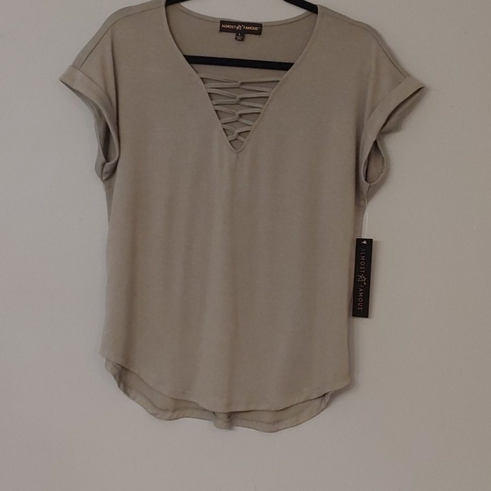 NWT Almost Famous Blouse Size L